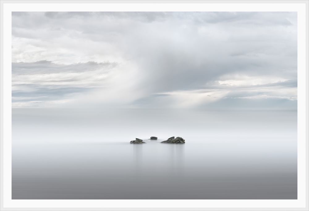 “Industrial Artifact, Water and Time #6 (Rain Shower),” Strait of Magellan, Chile, 2024; from my ongoing series titled “Ecstatic Desolation.”