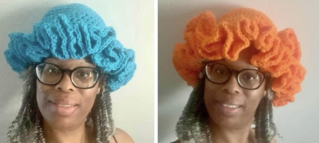 Crochet ruffled hat, $20, Listed a week ago in Spartanburg, SC, Condition: New/Ruffled crochet hat.