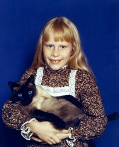 Amy Carter with her cat, Misty Malarky Yin Yang. (Photo: Wikimedia Commons.)