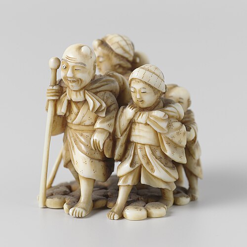 Ivory netsuke. (Source: Wikipedia.)