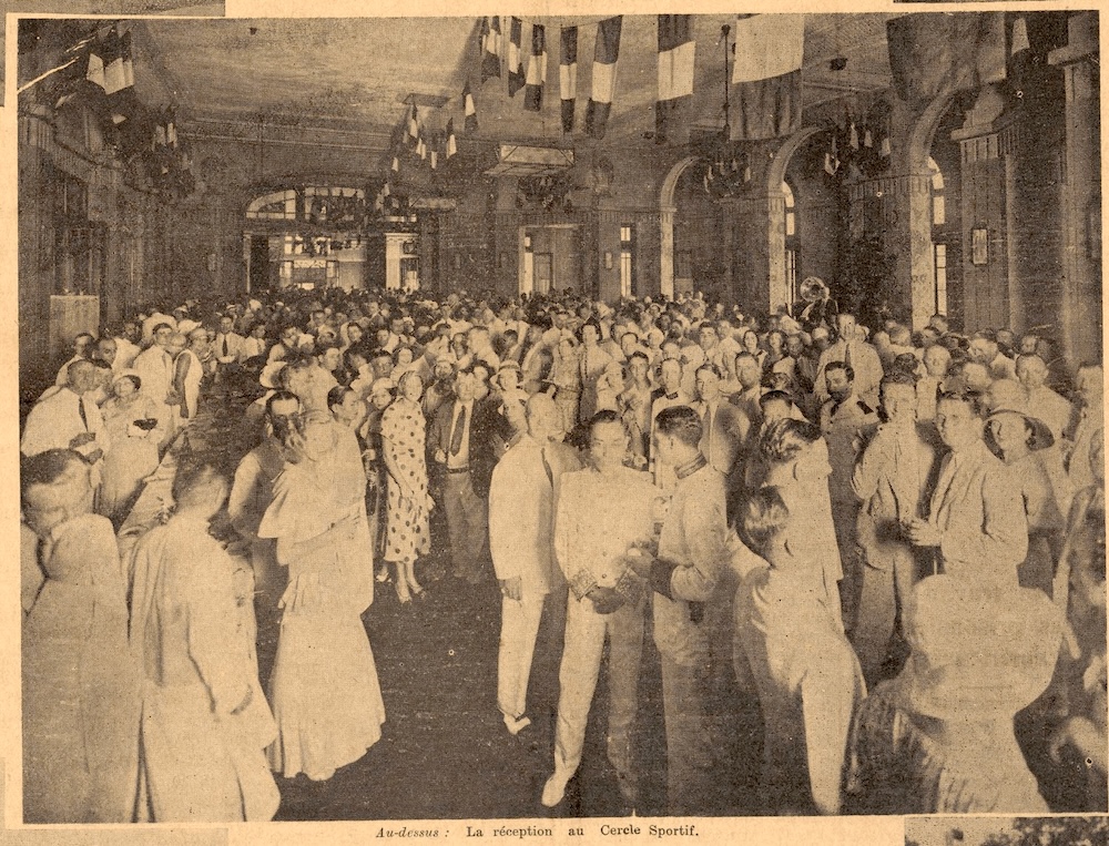 Reception at the Cercle Sportif Français, 1933. (Image Source: Visualising China.)