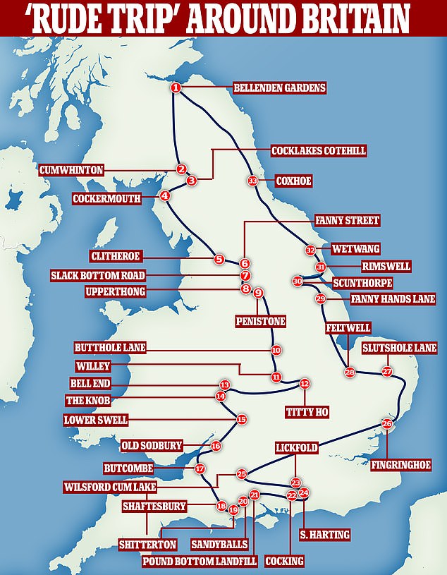 Rude Roadtrip round Britain. (Source: DailyMail.com.)